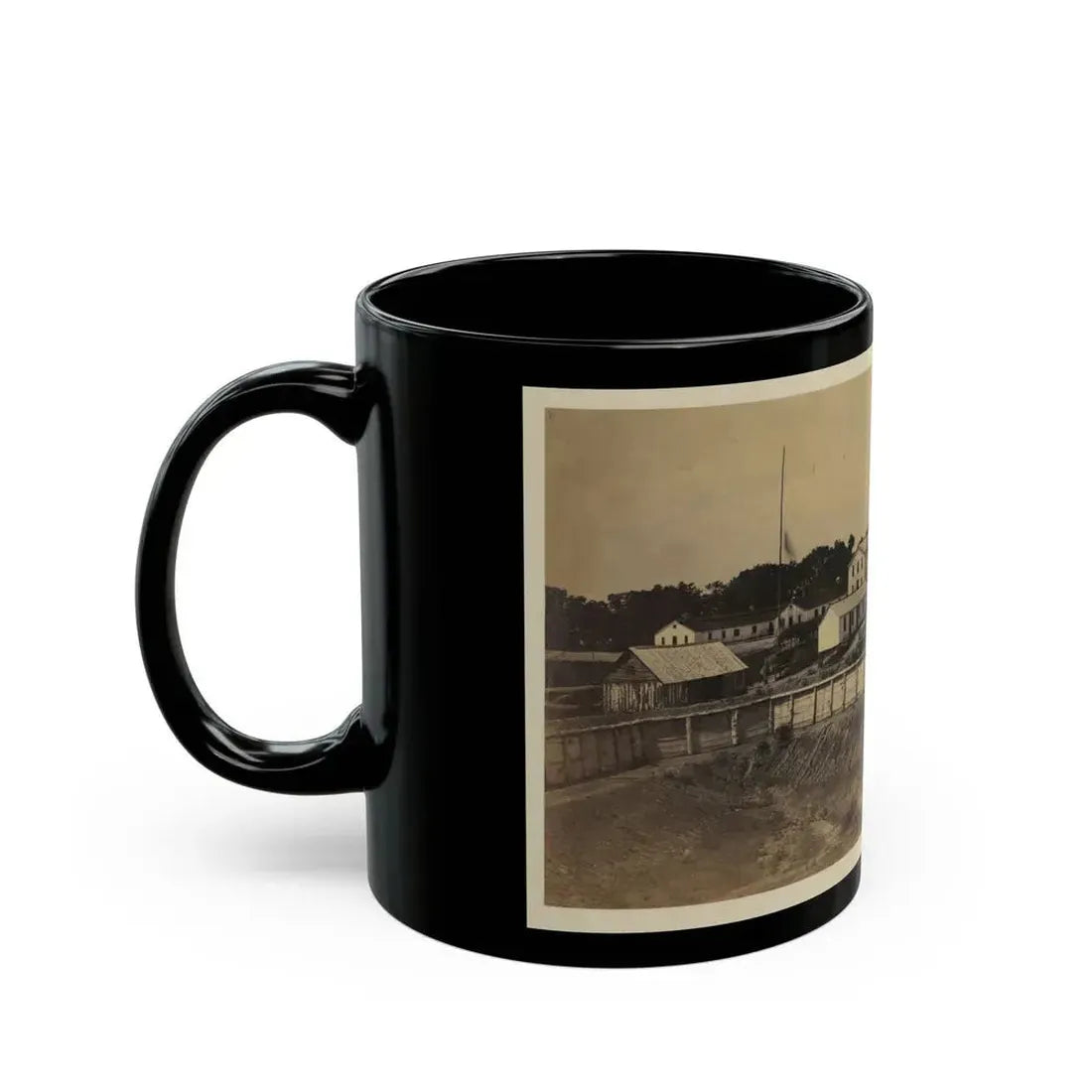 Barracks Of Ft. Carroll, Wash., D.C. (U.S. Civil War) Black Coffee Mug - Go Mug Yourself