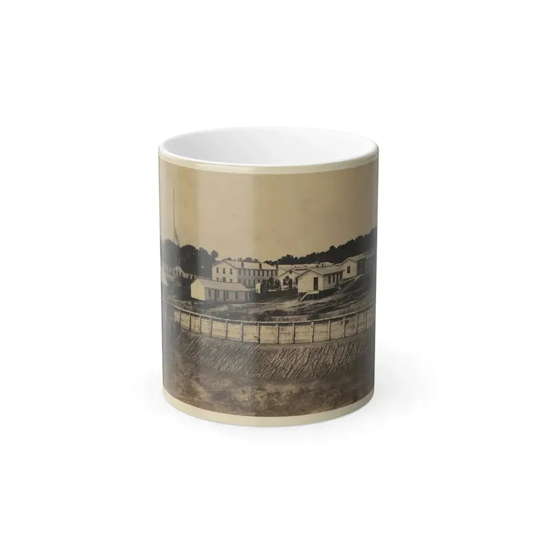 Barracks of Ft. Carroll, Wash., D.C. (U.S. Civil War) Color Changing Coffee Mug 11oz Default Title 11oz - Go Mug Yourself