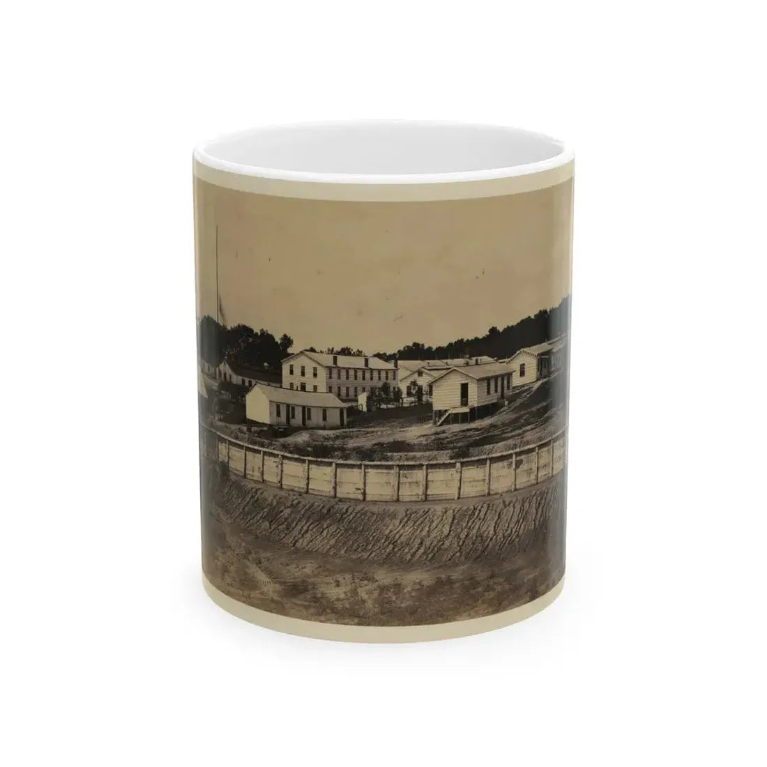 Barracks Of Ft. Carroll, Wash., D.C. (U.S. Civil War) White Coffee Mug 11oz - Go Mug Yourself