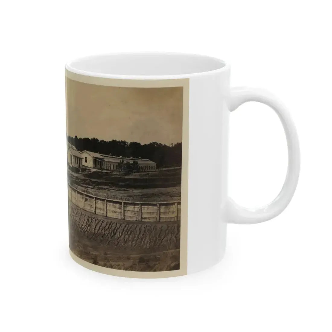 Barracks Of Ft. Carroll, Wash., D.C. (U.S. Civil War) White Coffee Mug - Go Mug Yourself