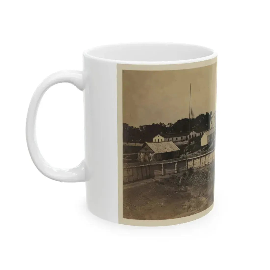 Barracks Of Ft. Carroll, Wash., D.C. (U.S. Civil War) White Coffee Mug - Go Mug Yourself