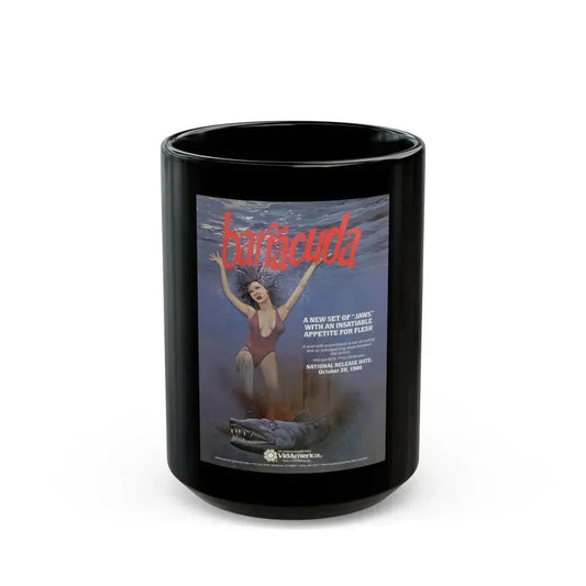 BARRACUDA 1978 Movie Poster - Black Coffee Mug 15oz - Go Mug Yourself