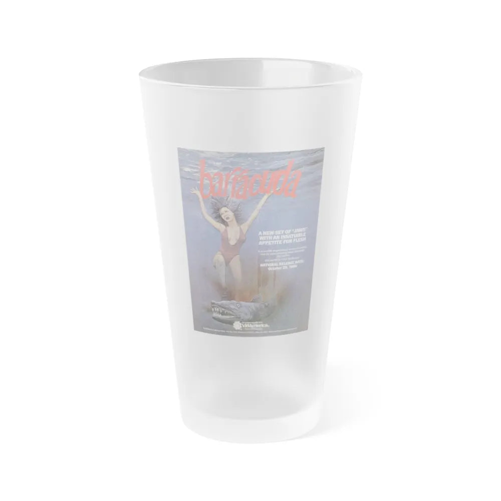 BARRACUDA 1978 Movie Poster - Frosted Pint Glass 16oz-Go Mug Yourself