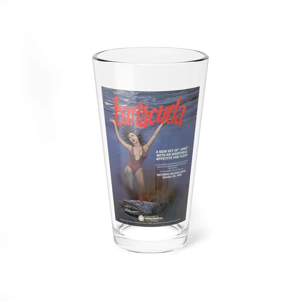 BARRACUDA 1978 Movie Poster - Pint Glass 16oz-16oz-Go Mug Yourself