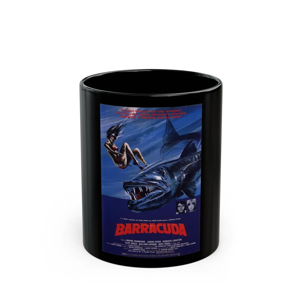 BARRACUDA (2) 1978 Movie Poster - Black Coffee Mug-11oz-Go Mug Yourself