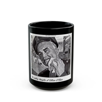 Barrett ad, The Saturday Evening Post, September 8, 1945 - Black Coffee Mug 15oz - Go Mug Yourself
