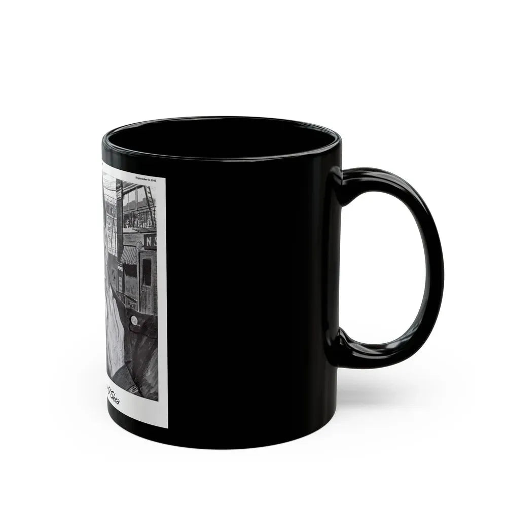 Barrett ad, The Saturday Evening Post, September 8, 1945 - Black Coffee Mug - Go Mug Yourself