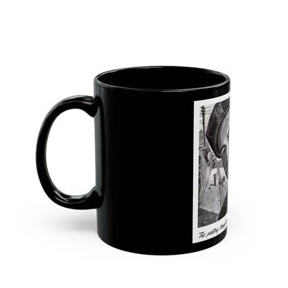 Barrett ad, The Saturday Evening Post, September 8, 1945 - Black Coffee Mug - Go Mug Yourself