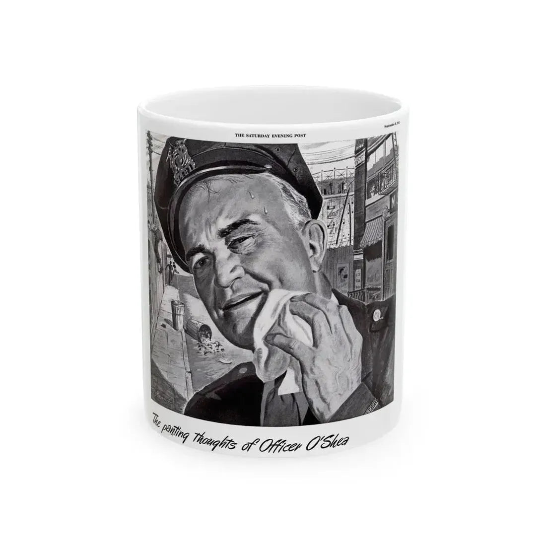 Barrett ad, The Saturday Evening Post, September 8, 1945 - White Coffee Mug 11oz - Go Mug Yourself