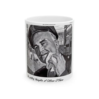 Barrett ad, The Saturday Evening Post, September 8, 1945 - White Coffee Mug 11oz - Go Mug Yourself