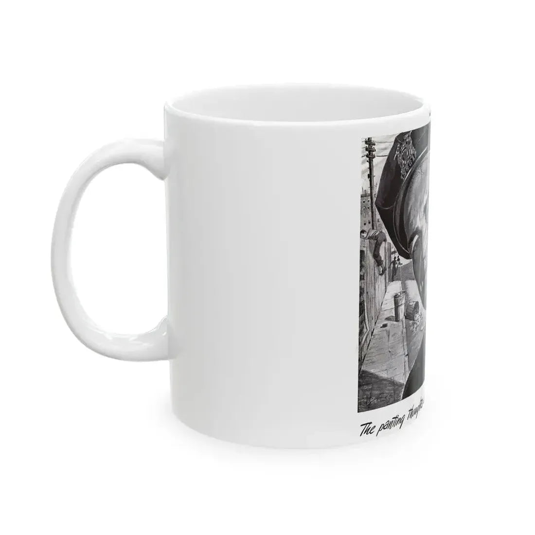 Barrett ad, The Saturday Evening Post, September 8, 1945 - White Coffee Mug - Go Mug Yourself