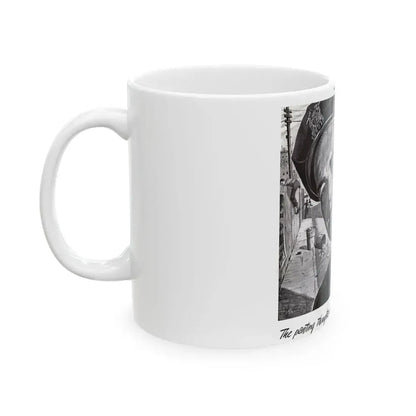 Barrett ad, The Saturday Evening Post, September 8, 1945 - White Coffee Mug - Go Mug Yourself