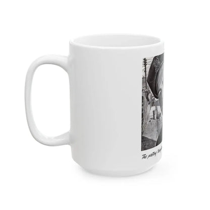 Barrett ad, The Saturday Evening Post, September 8, 1945 - White Coffee Mug - Go Mug Yourself