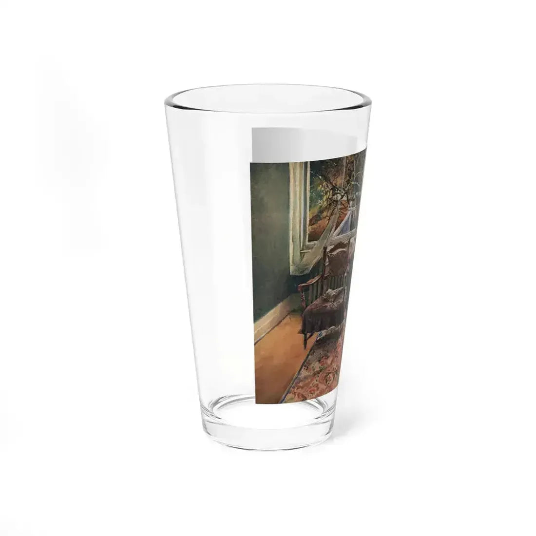 Barrier, Redbook Illustration, April 1964 (Magazine Illustration) Pint Glass 16oz - Go Mug Yourself