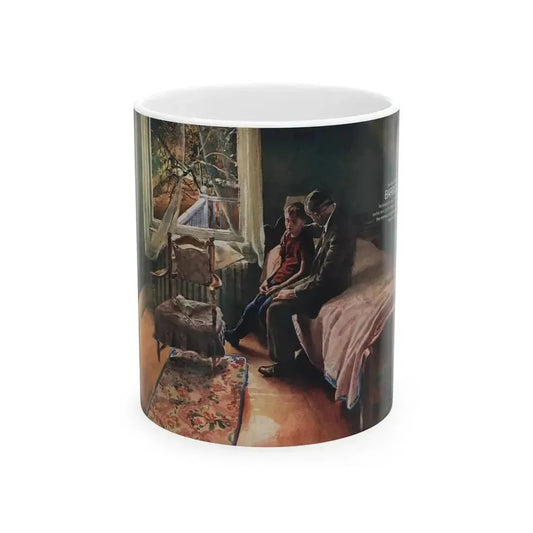 Barrier, Redbook Illustration, April 1964 - White Coffee Mug 11oz - Go Mug Yourself