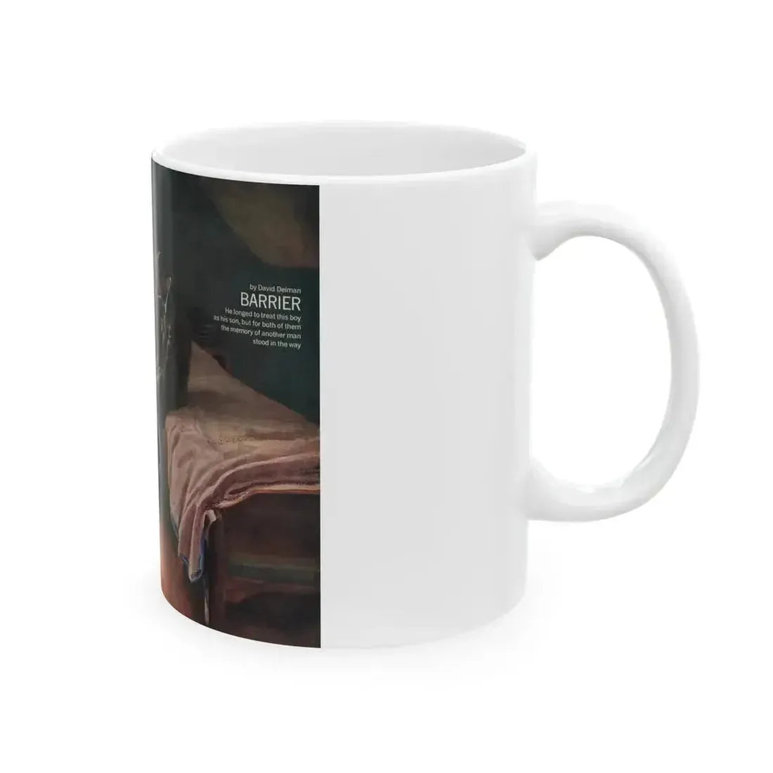 Barrier, Redbook Illustration, April 1964 - White Coffee Mug - Go Mug Yourself