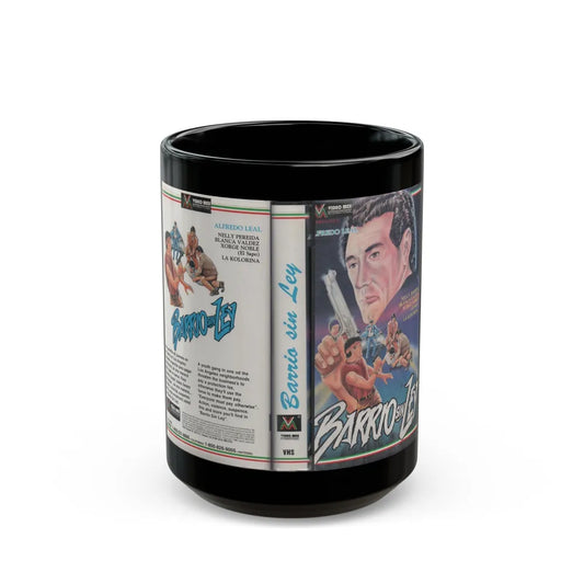 BARRIO SIN LEY (VHS COVER) - Black Coffee Mug-15oz-Go Mug Yourself