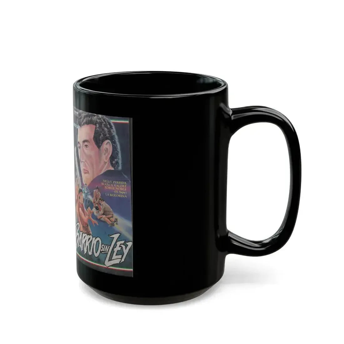 BARRIO SIN LEY (VHS COVER) - Black Coffee Mug - Go Mug Yourself