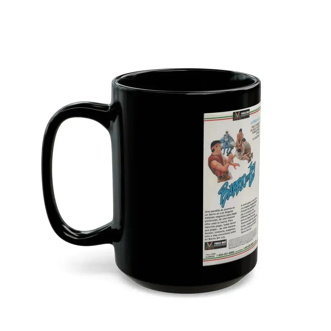 BARRIO SIN LEY (VHS COVER) - Black Coffee Mug - Go Mug Yourself