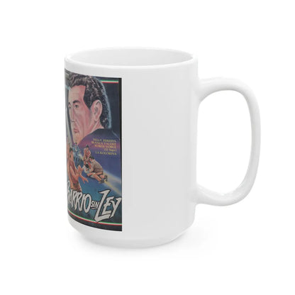 BARRIO SIN LEY (VHS COVER) - White Coffee Mug-Go Mug Yourself