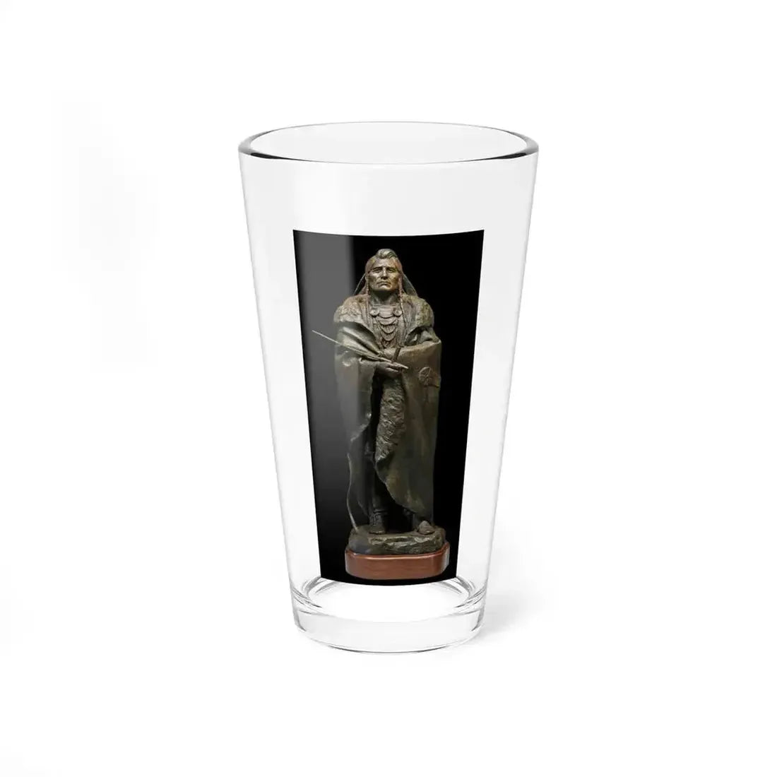 Barry Eisenach - Black Buffalo (Native Americans in Art) Pint Glass 16oz 16oz - Go Mug Yourself