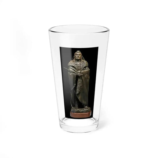 Barry Eisenach - Black Buffalo (Native Americans in Art) Pint Glass 16oz 16oz - Go Mug Yourself