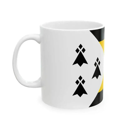 Bas-Leon traditional district flag (France) White Coffee Mug - Go Mug Yourself