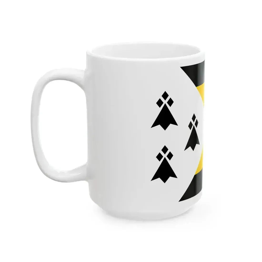 Bas-Leon traditional district flag (France) White Coffee Mug - Go Mug Yourself