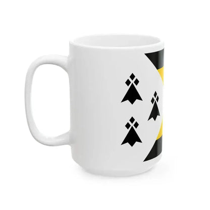 Bas-Leon traditional district flag (France) White Coffee Mug - Go Mug Yourself