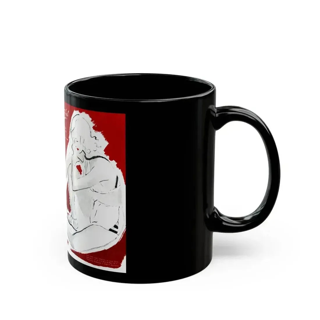 Base, brief, and beautiful, Fashion Illustration, 1945 - Black Coffee Mug - Go Mug Yourself