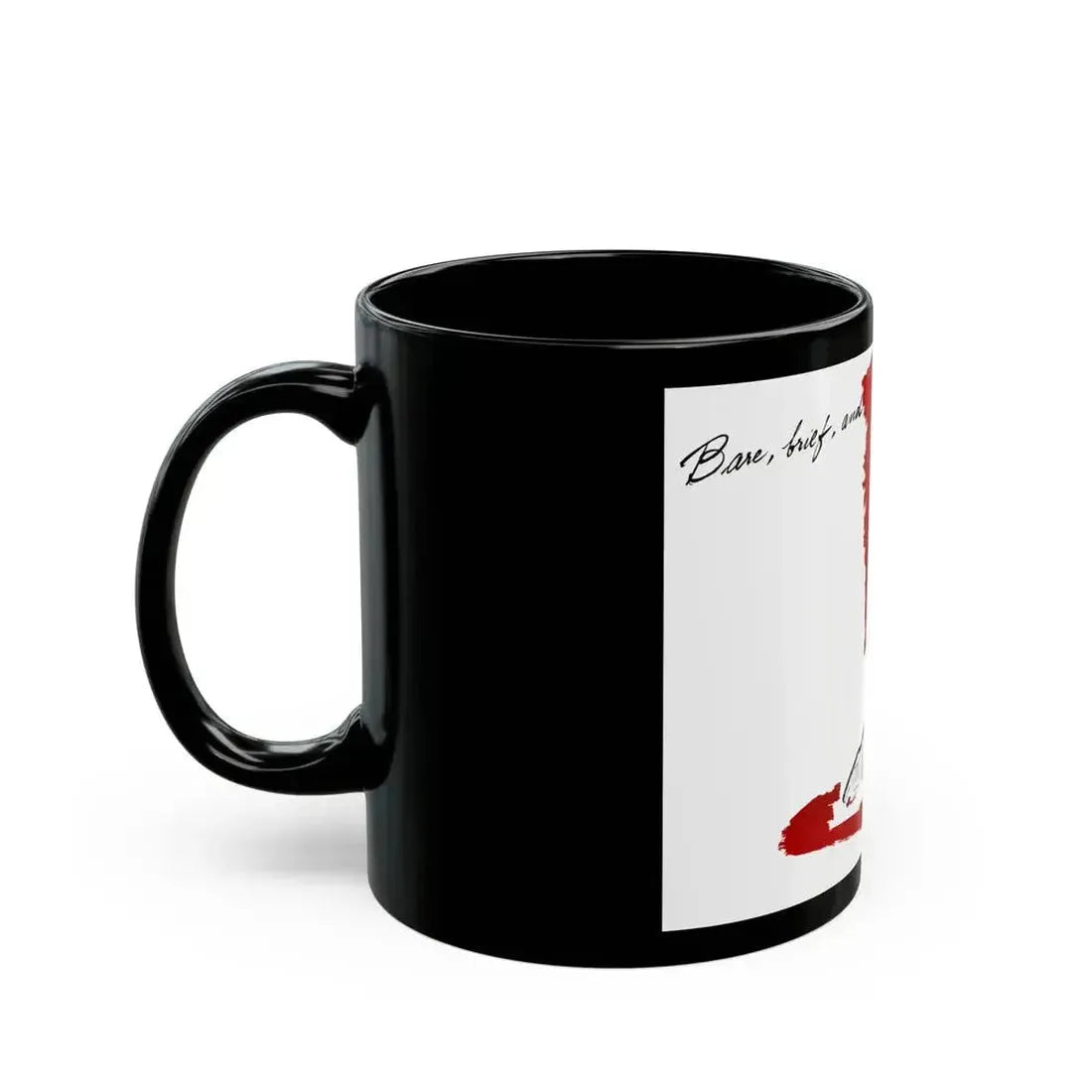 Base, brief, and beautiful, Fashion Illustration, 1945 - Black Coffee Mug - Go Mug Yourself