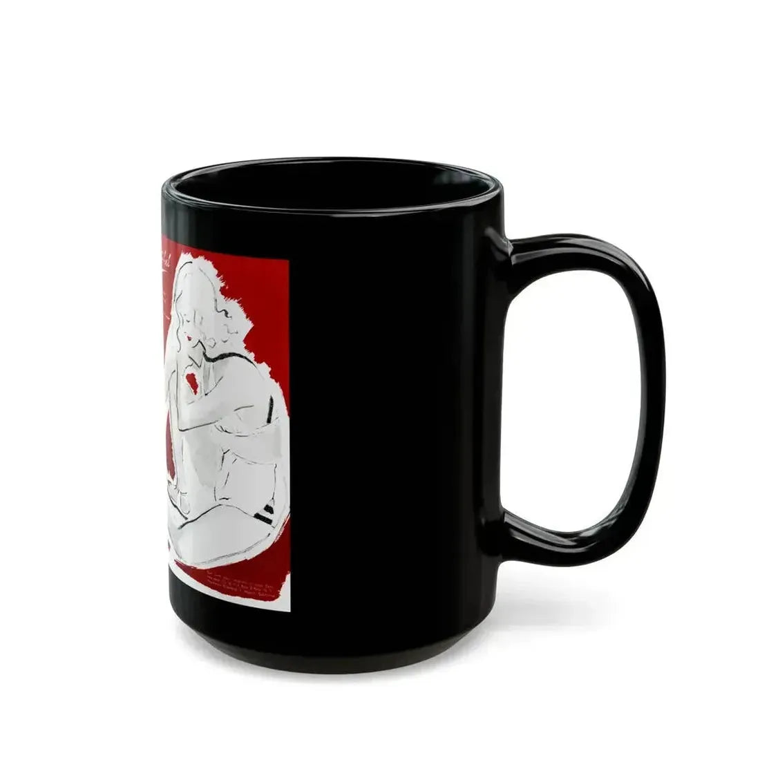 Base, brief, and beautiful, Fashion Illustration, 1945 - Black Coffee Mug - Go Mug Yourself