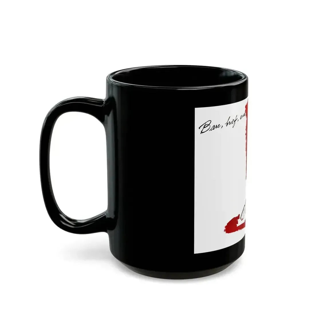 Base, brief, and beautiful, Fashion Illustration, 1945 - Black Coffee Mug - Go Mug Yourself