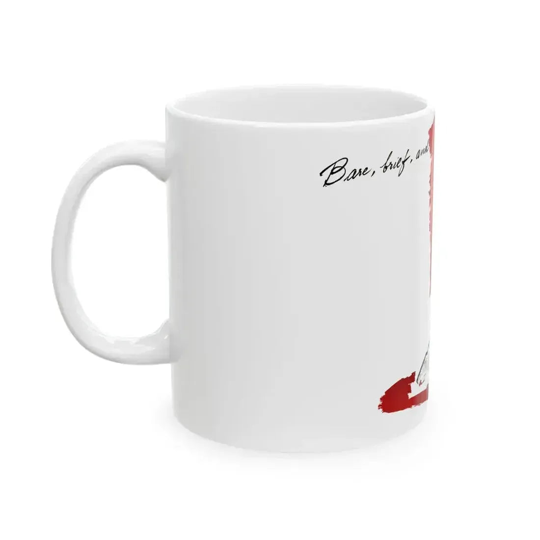 Base, brief, and beautiful, Fashion Illustration, 1945 - White Coffee Mug - Go Mug Yourself