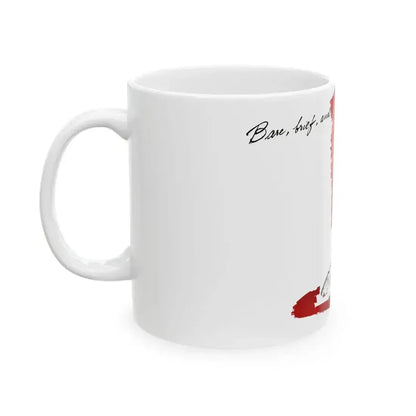Base, brief, and beautiful, Fashion Illustration, 1945 - White Coffee Mug - Go Mug Yourself