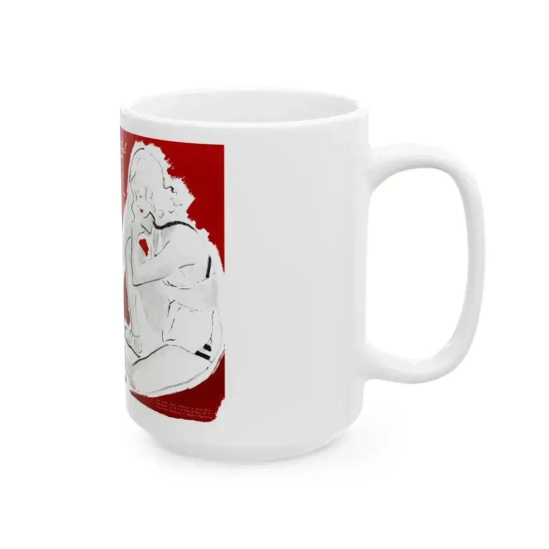 Base, brief, and beautiful, Fashion Illustration, 1945 - White Coffee Mug - Go Mug Yourself