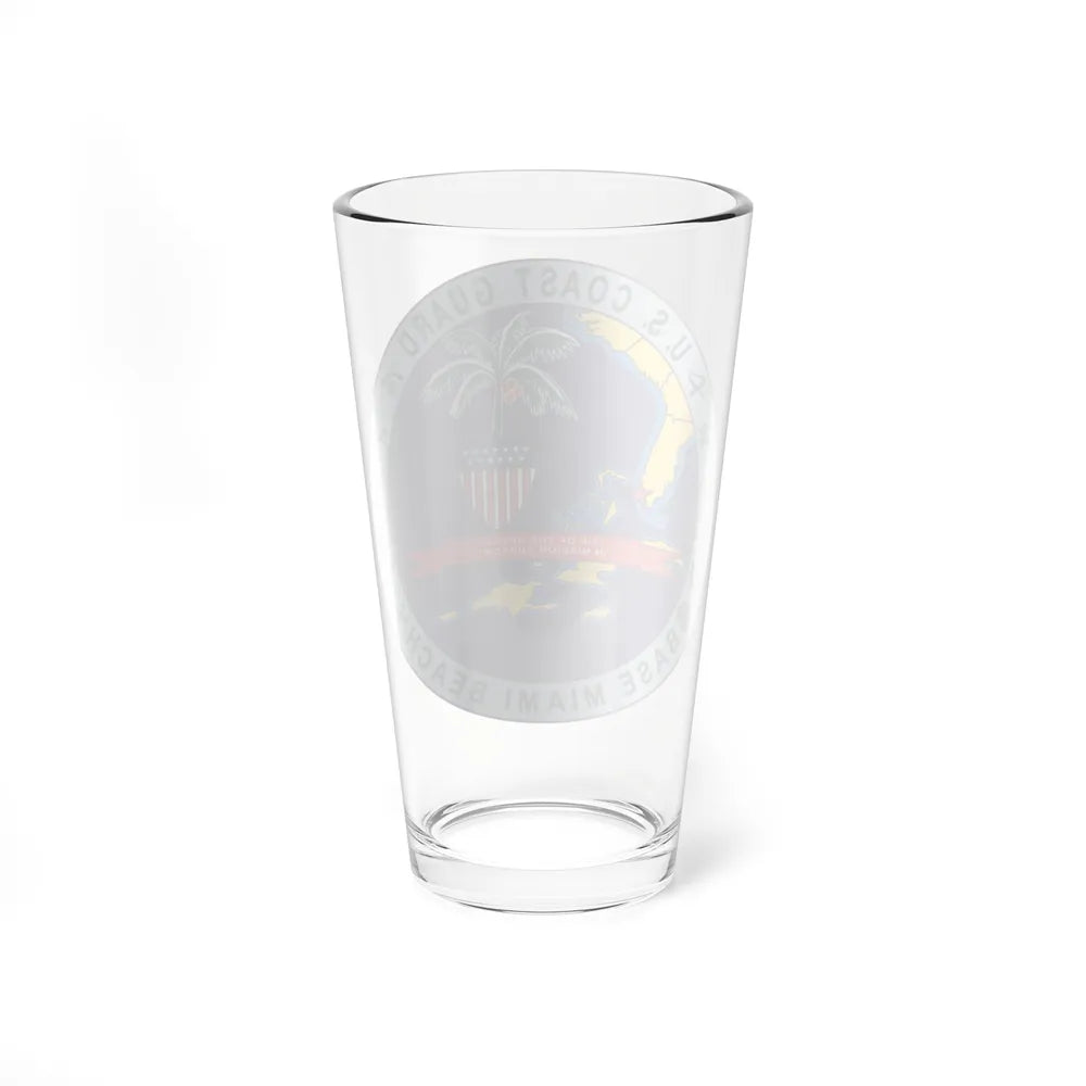 Base Miami Beach (U.S. Coast Guard) Pint Glass 16oz-Go Mug Yourself