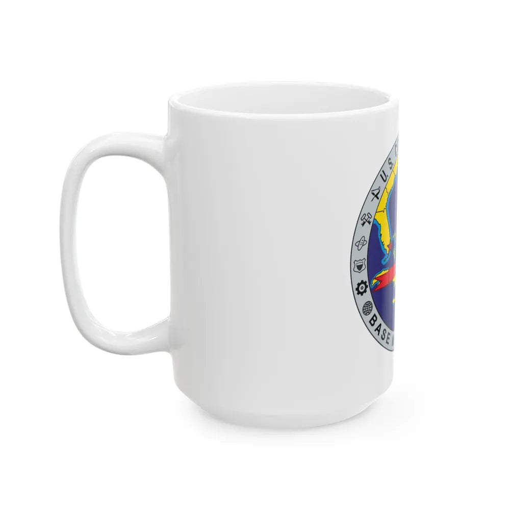 Base Miami Beach (U.S. Coast Guard) White Coffee Mug-Go Mug Yourself