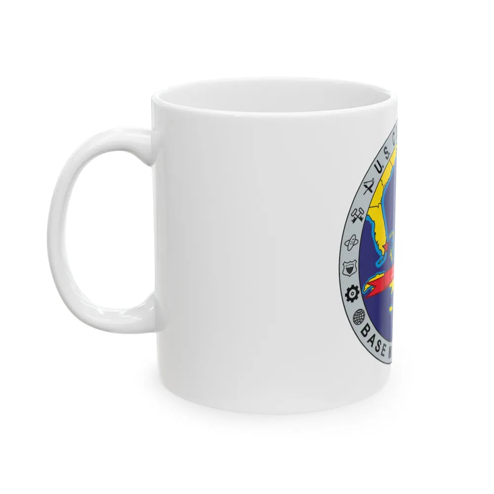 Base Miami Beach (U.S. Coast Guard) White Coffee Mug-Go Mug Yourself