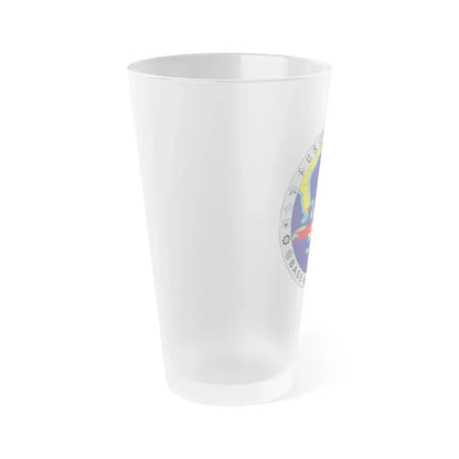 Base Miami Beach (U.S. Coast Guard) Frosted Pint Glass 16oz - Go Mug Yourself