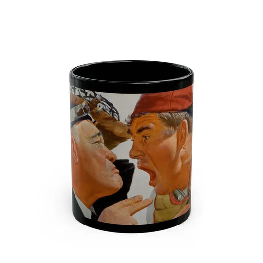 Baseball advertisement - Black Coffee Mug 11oz - Go Mug Yourself