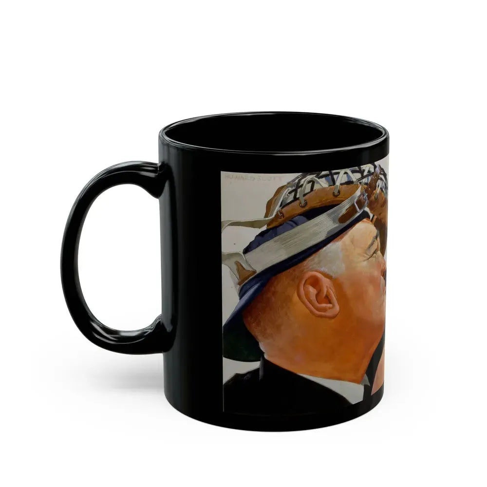 Baseball advertisement - Black Coffee Mug - Go Mug Yourself