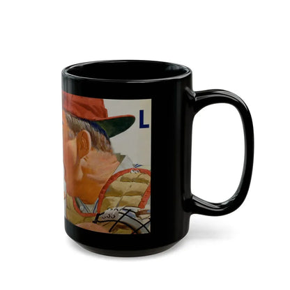 Baseball advertisement - Black Coffee Mug - Go Mug Yourself