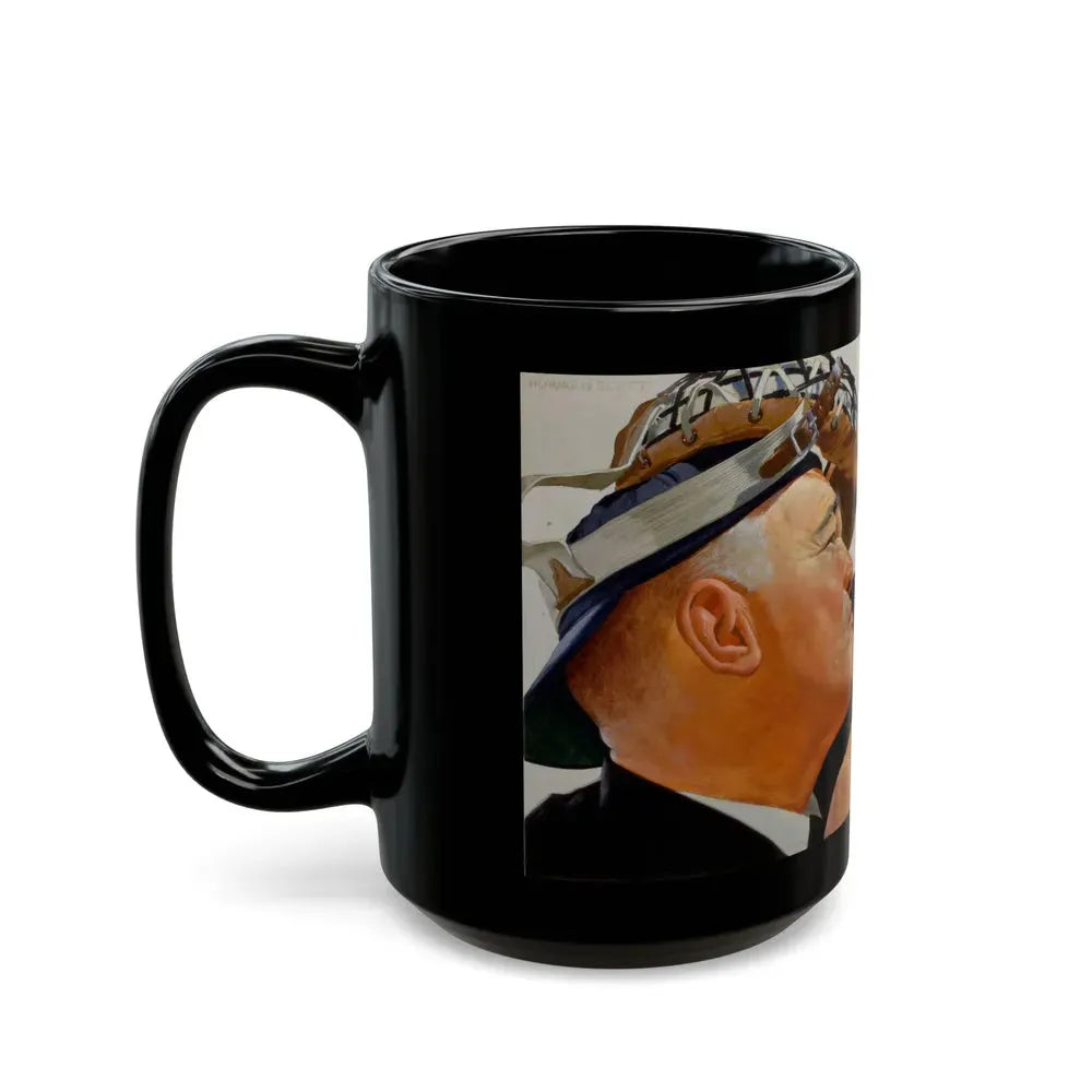 Baseball advertisement - Black Coffee Mug - Go Mug Yourself