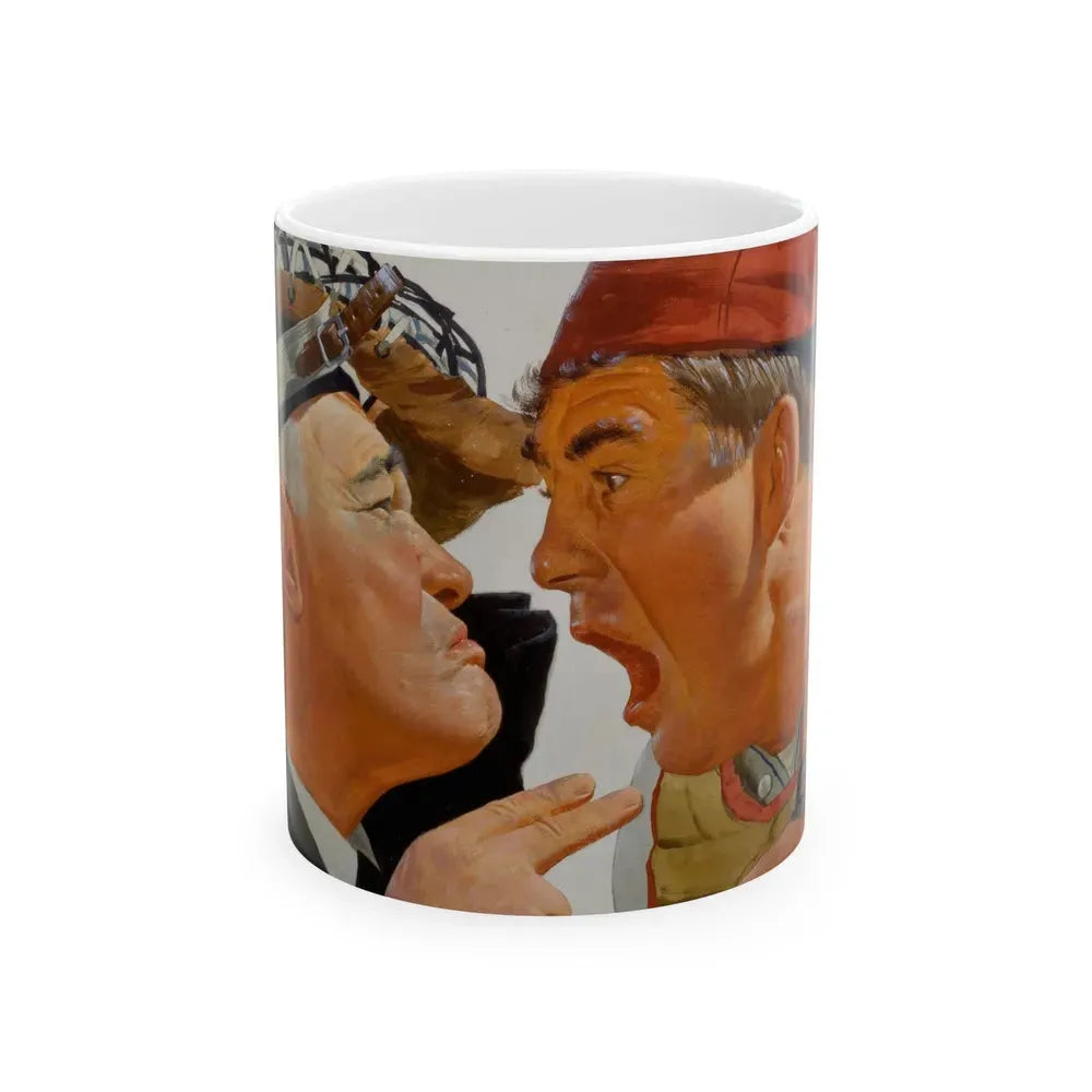 Baseball advertisement - White Coffee Mug 11oz - Go Mug Yourself