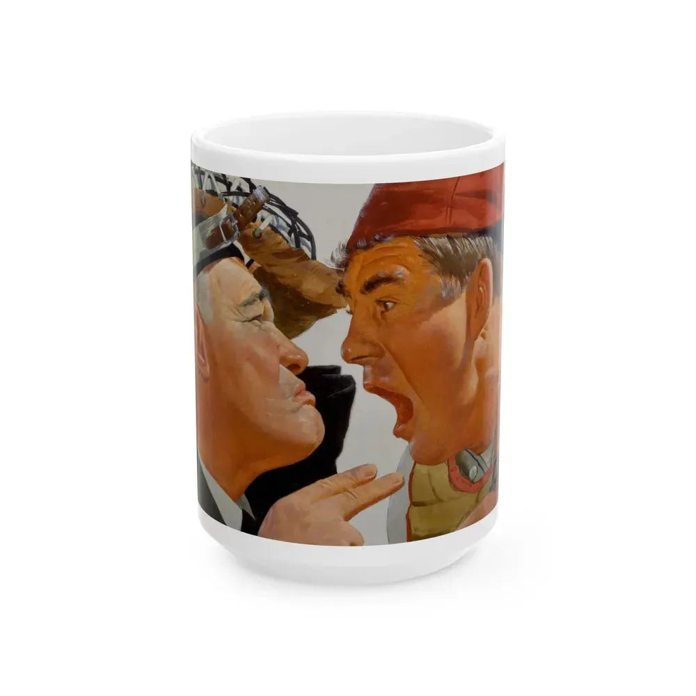 Baseball advertisement - White Coffee Mug 15oz - Go Mug Yourself