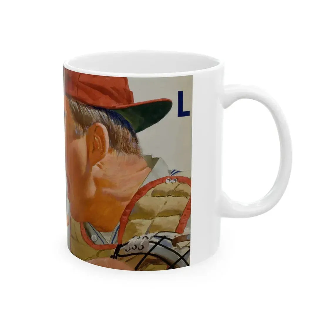Baseball advertisement - White Coffee Mug - Go Mug Yourself