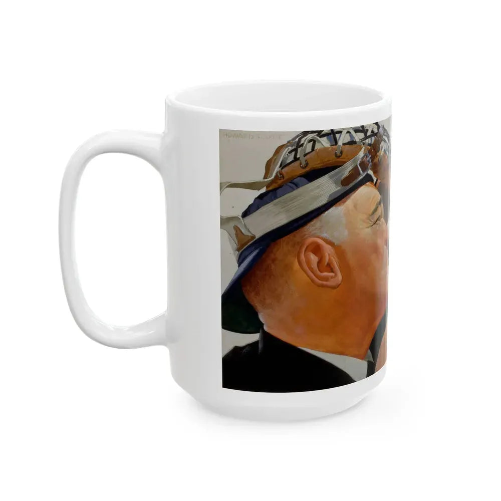 Baseball advertisement - White Coffee Mug - Go Mug Yourself