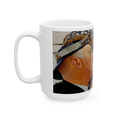Baseball advertisement - White Coffee Mug - Go Mug Yourself