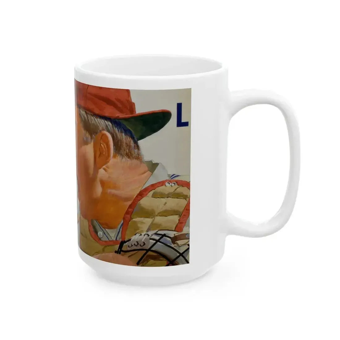 Baseball advertisement - White Coffee Mug - Go Mug Yourself